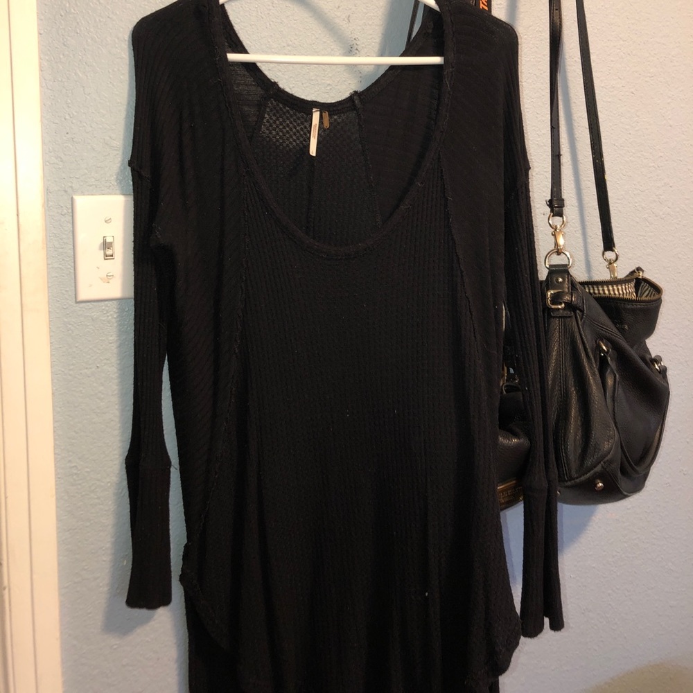 Free People black long sleeve